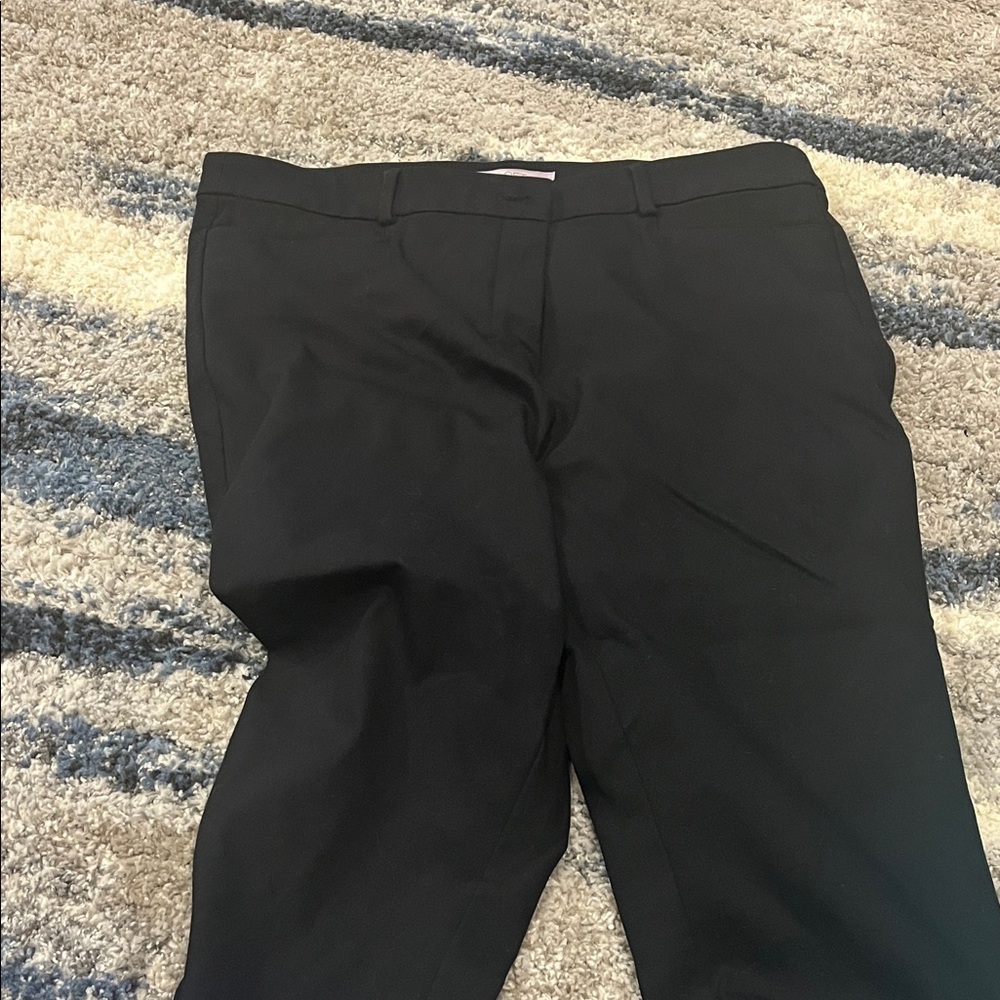 LOFT Black Straight Leg Jeans